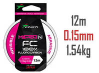 Флюорокарбон Intech Micron FC 12 м, 0.15мм 1.54 кг