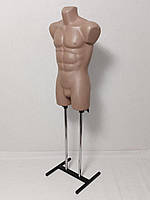 Манекен мужской телесный на металлической подставке "Давид"