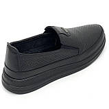 Жіночі шкіряні туфлі сліпони на низькому ходу чорного кольору Springer SR23075-2 чорний а-с розмір 36, фото 7