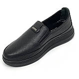 Жіночі шкіряні туфлі сліпони на низькому ходу чорного кольору Springer SR23075-2 чорний а-с розмір 36, фото 8