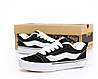 Кеди Vans Old Skool KNU Чорні з білим Кросівки Ванс Олд Скул текстильні замш демісезон унісекс, фото 3