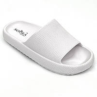Шльопанці жіночі на товстій підошві білого кольору EVA ЗС-02 білі розмір 36