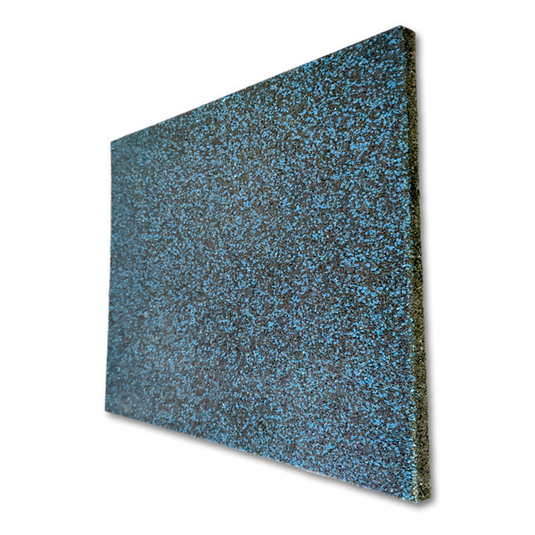 Гумова плитка Мікс 500х500х10 мм PuzzleGym (чорно-синя)