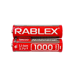 Акумулятор Rablex 18650 Li-ion 1000mAh Li-ION 3.7v