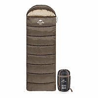 Спальник з капюшоном з правою блискавкою Naturehike U350 NH20MSD07, межа нижньої температури -13 ° C, 220 х 75 см коричневий
