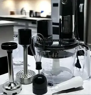 Блендер занурювальний побутовий Rainberg RB 2238 1200 w Чорний YU227, фото 2