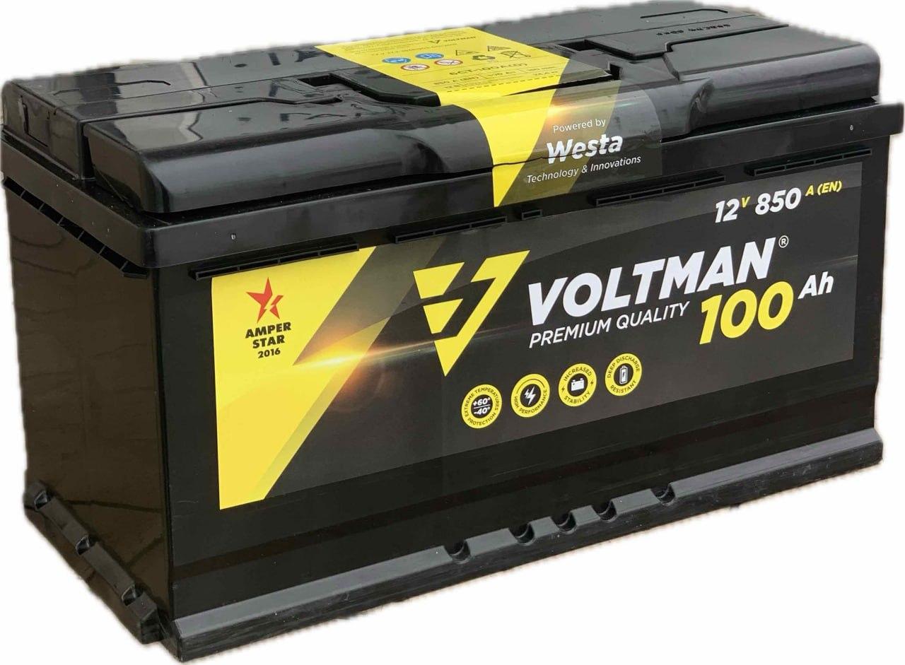 Акумулятор автомобільний VOLTMAN 100 Ah (R+) (850А)