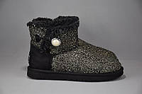 Ugg Mini Bailey Button Fancy Tweed ботинки угги женские зимние мех овчина цигейка. Оригинал. 40 р./26 см.