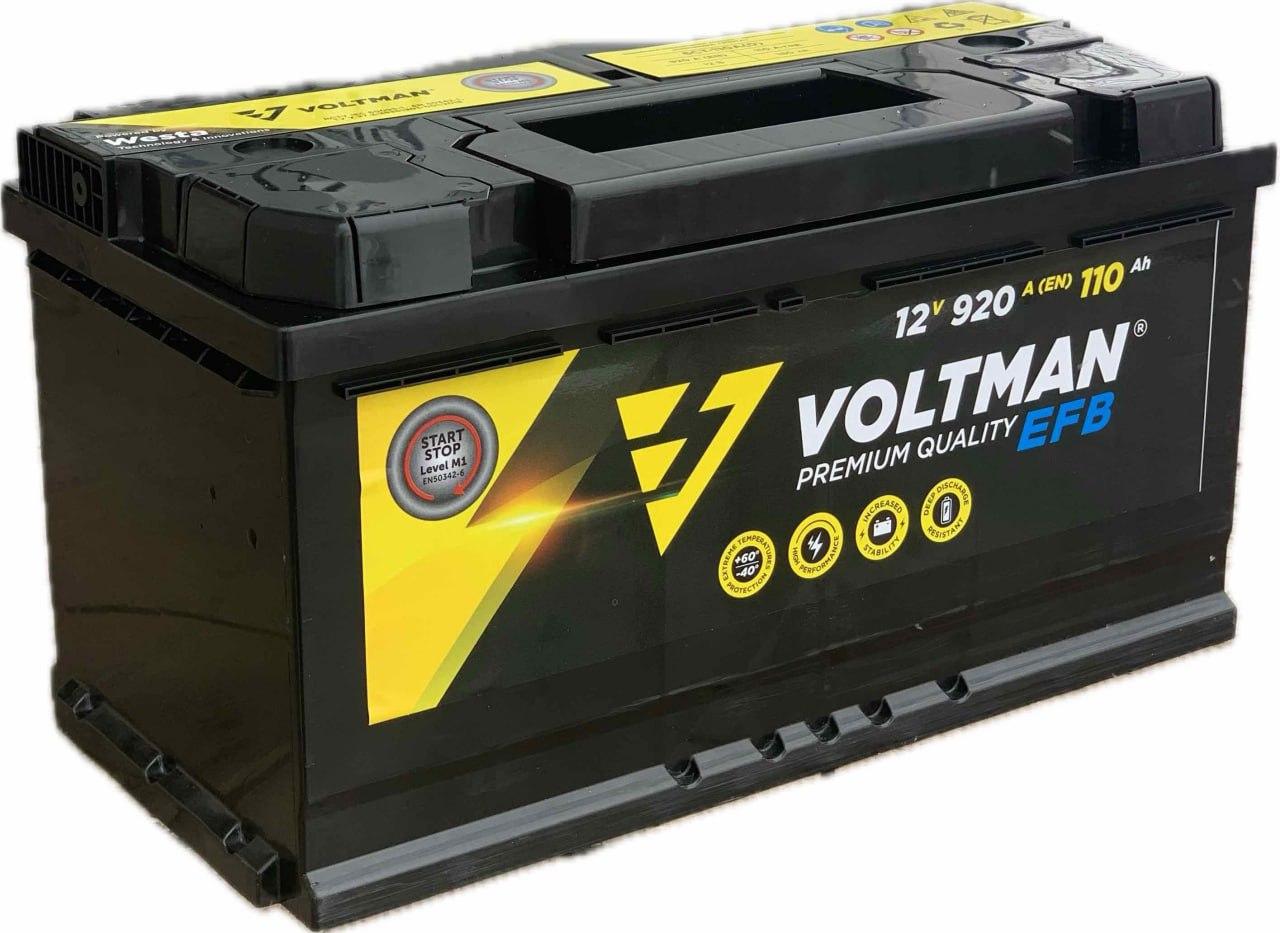 Акумулятор автомобільний VOLTMAN EFB 110 Ah (R+) (920A)