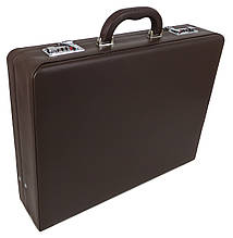 Дипломат із еко шкіри Portfolio коричневий