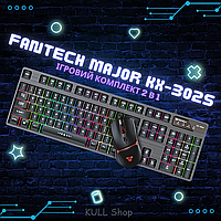 Профессиональный игровой комплект Fantech Major KX302s 2 в 1: металлическая клавиатура + прорезиненная мыш O_o