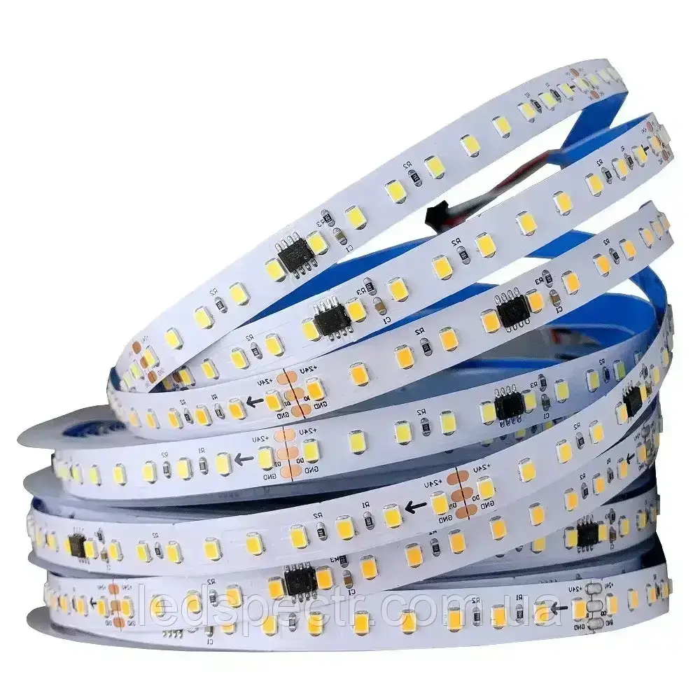 Світлодіодна стрічка бігуча SPI 24V SMD2835 120led\m 9,5W 1150Lm IP20 10мм 5000K