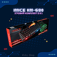 Компьютерный комплект iMICE KM-680 2 in 1, геймерский набор для ПК с LED подсветкой из качественных матери O_o