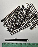 Концевик-трубочка 40 мм из нержавеющей стали (Steel) 1 шт