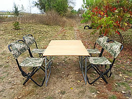 Туристичні столи та стільці розкладні купити туристичне крісло "Кріпиш ФП2Х+4п" для відпочинку пікніка пром