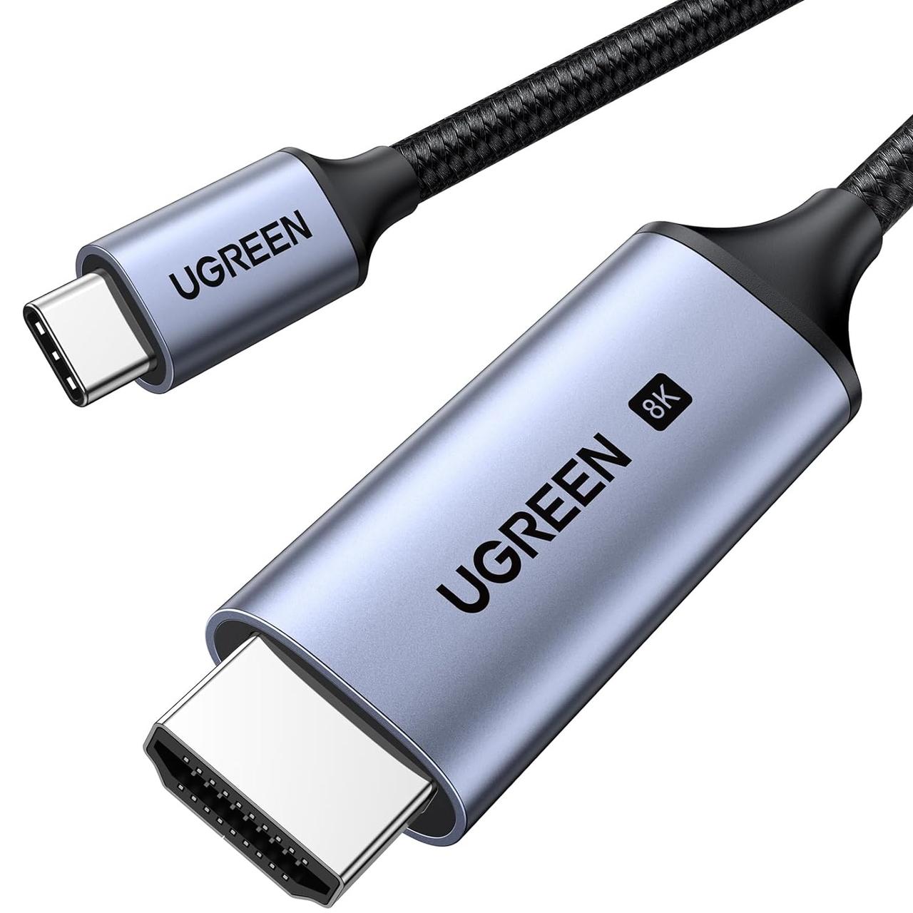 Кабель переходник Ugreen USB Type-C to HDMI 2.1 Cable 8K@60Hz 4K@240Hz 2 м (CM565)