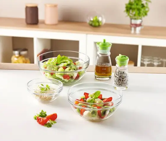 Скляний салатник Luminarc Bowl Stackable з бортом 100 мм (N2613)