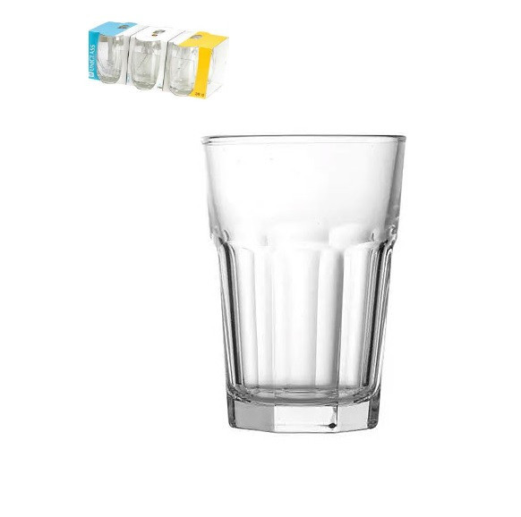 Набір скляних стопок Uniglass Marocco з гранями 45 мл 6 шт (56137-SL6B12), фото 1