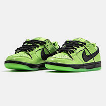 Чоловічі Кросівки Nike SB Dunk Low x Powerpuff Girls Buttercup / Найк СБ Данк Паверпафф Герлс Низькі Зеленые, фото 4