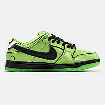Чоловічі Кросівки Nike SB Dunk Low x Powerpuff Girls Buttercup / Найк СБ Данк Паверпафф Герлс Низькі Зеленые, фото 3