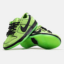 Чоловічі Кросівки Nike SB Dunk Low x Powerpuff Girls Buttercup / Найк СБ Данк Паверпафф Герлс Низькі Зеленые, фото 6