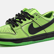 Чоловічі Кросівки Nike SB Dunk Low x Powerpuff Girls Buttercup / Найк СБ Данк Паверпафф Герлс Низькі Зеленые, фото 5