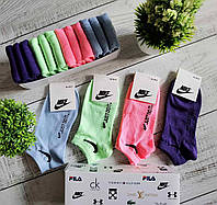 Набор мужских носков Nike - 8-12 пар Найк в подарочной коробке упаковке / набор низких носков Найк - 8-12 пар 36-41, Разные цвета, Nike