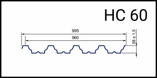 Профнастил НС -60 ПСМ