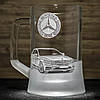 Пивний келих з гравіюванням автомобіля Merсedes S-class - подарунок для водія та автомобіліста, фото 2