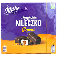 Цукерки альпійське молоко карамель Мілка Milka caramel 330g 16шт/ящ (Код: 00-00015352)