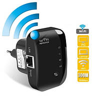 Репітер підсилювач WiFi сигналу 300 Мбіт/с UKC WR03 Black