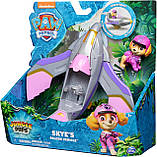 Щенячий патруль у джунглях Літак сокіл і фігурка Скай Оригінал Paw Patrol Jungle Pups Skye Falcon Vehicle, фото 3