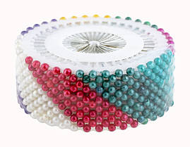 Шпильки декоративні Leader 38 мм кольорові на диску 480 шт