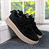 Кросівки жіночі замшеві чорні на липучках KDSL 4362, фото 6