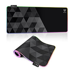 Ігрова поверхня ONIKUMA MP006 з RGB-підсвіткою 800*300*4 мм. Килимок для мишки великий з підсвіткою