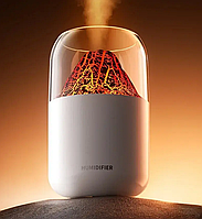 Аромадиффузор электрический для дома ультразвуковой с имитацией огненного пламени ночник