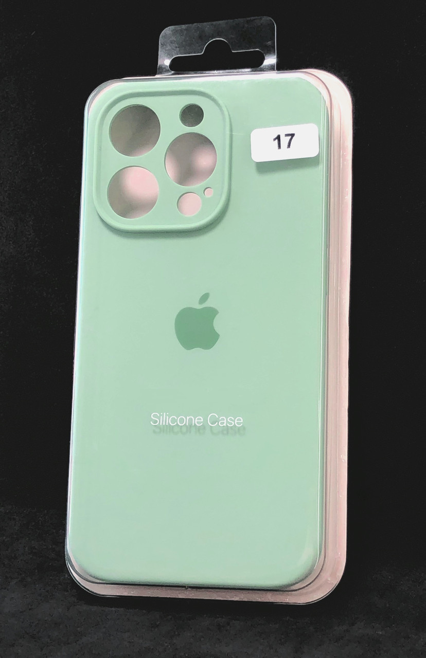 Чохол для телефону iPhone 14ProMax Silicone Case original FULL Camera №17 spring mint (4you)
