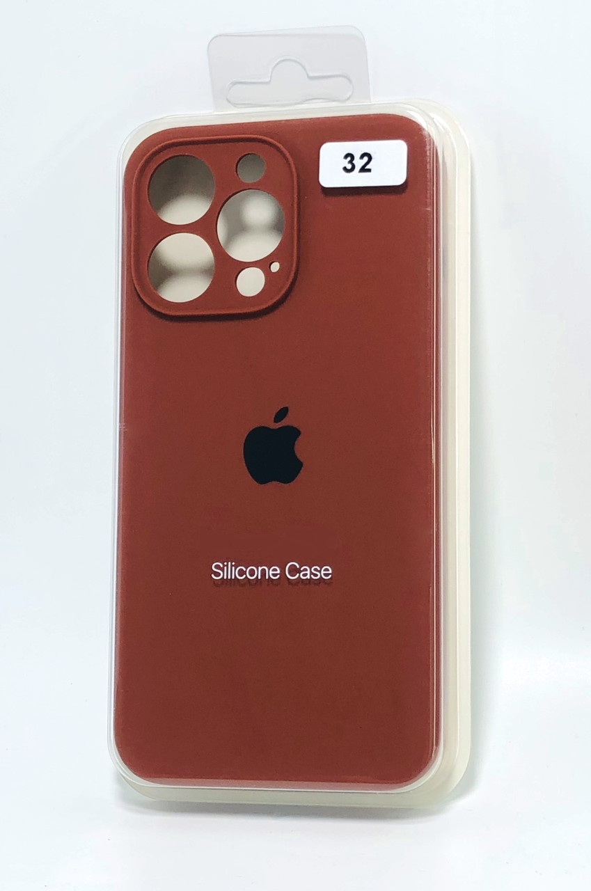 Чохол для телефону iPhone 15Pro Silicone Case original FULL Camera №32 milk chocolate (4you)
