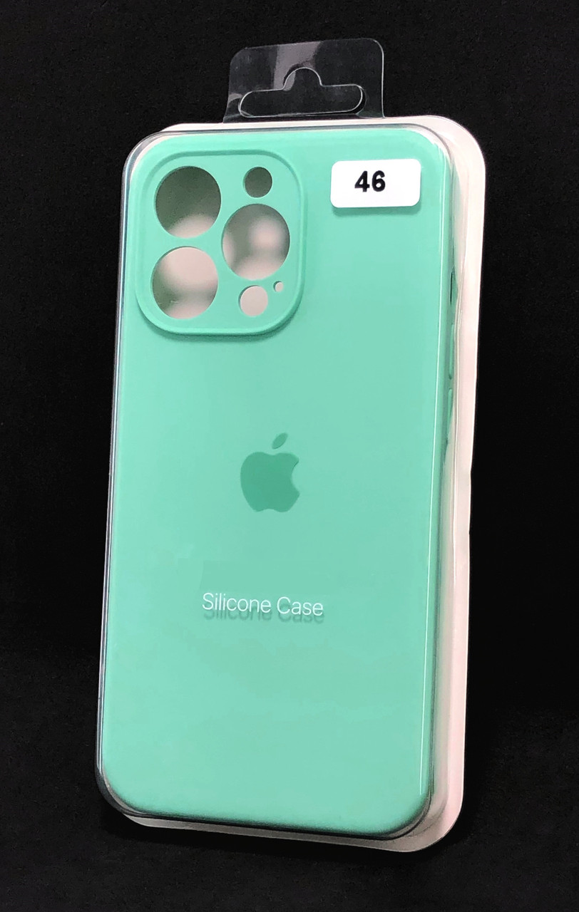 Чохол силіконовий для телефону iPhone 12Pro Silicone Case Orig FULL Camera №46 mint gam 4you