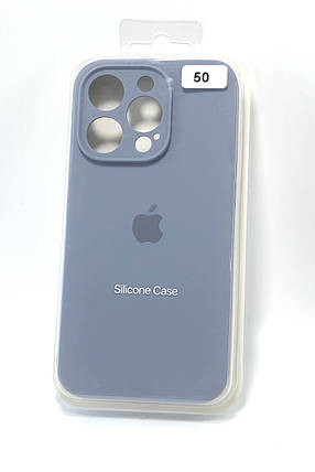 Чохол силіконовий для телефону iPhone 15ProMax Silicone Case Orig FULL Camera №50 charcoal grey 4you, фото 1