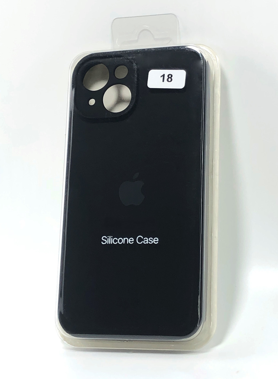 Чохол силіконовий для телефону iPhone 13 Silicone Case Orig FULL Camera №18 black 4you