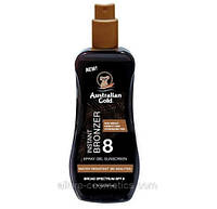 Солнцезащитный спрей-гель с бронзатором Australian Gold Spray Gel Bronzer SPF 8