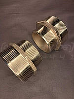 Ніпель перехідний різьбовий нержавіючий DN80x65 (3"x2.5"), н/ж сталь AISI 304, Class 150, шестигранник