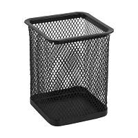 Подставка для ручек Axent square 80х80х100мм, wire mesh, black (2111-01-A) l