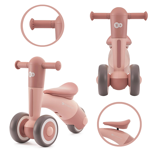 Детский беговел для девочек Kinderkraft Minibi Candy Pink Трехколесный ...