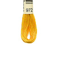 20 шт Нитка для вышивки мулине Airo 972 желтая Код/Артикул 87
