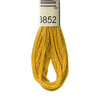 20 шт Нитка для вышивки мулине Airo 3852 желтая Код/Артикул 87