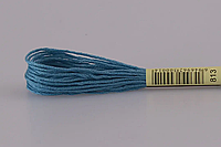 20 шт Нитка для вышивки мулине Airo 813 синия Код/Артикул 87