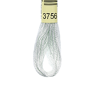 20 шт Нитка для вишивки муліне Airo 3756 серебристо-білий Код/Артикул 87
