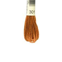 20 шт Нитка для вышивки мулине Airo 301 коричневый Код/Артикул 87